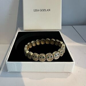 Lisa Gozlan Gold and Green Bracelet